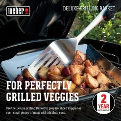 Discount 👍 Weber Grilling Tools & Accessories Stainless Steel Grill Basket 🔔 -Grills & Outdoor Cooking Sales 44571393